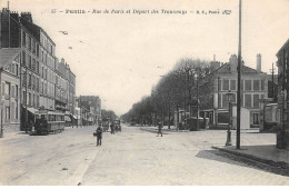 PANTIN - Rue De Paris Et Départ Des Tramways - Très Bon état - Pantin