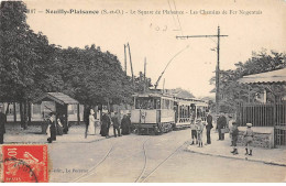 NEUILLY PLAISANCE - Le Square De Plaisance - Les Chemins De Fer Nogentais - état - Neuilly Plaisance