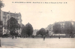 BOULOGNE SUR SEINE - Rond Point De La Reine Et Chaussée Du Pont - Très Bon état - Boulogne Billancourt