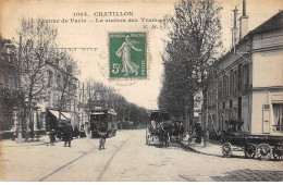 CHATILLON - L'Avenue De Paris - La Station Des Tramways - Très Bon état - Châtillon