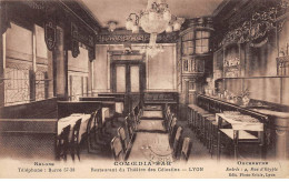LYON - Comeodia Bar - Restaurant Du Théâtre Des Célestins - état - Andere & Zonder Classificatie