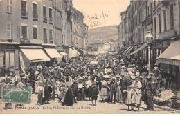 TARARE - La Rue Pêcherie, Un Jour De Marché - Très Bon état - Tarare