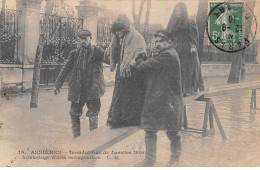 ASNIERES - Inondations De Janvier 1910 - Sauvetage D'une Sexagénaire - Très Bon état - Sénart