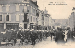 SENS - Faubourg D'Yonne - Retour Des Manoeuvres Du 89e - Très Bon état - Sens