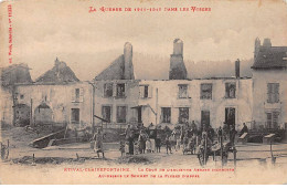 ETIVAL CLAIREFONTAINE - La Guerre - La Cour De L'ancienne Abbaye Incendiée - Très Bon état - Etival Clairefontaine