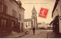 ERMONT - Eglise Et Rue De Sannois - Très Bon état - Ermont-Eaubonne