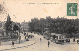 CHARENTON - Perspective Du Pont - état - Charenton Le Pont