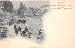 NICE - Les Arènes De Cimiez - Arrivée De S. M. La Reine D'Angleterre - Très Bon état - Other & Unclassified