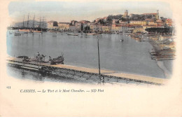 CANNES - Le Port Et Le Mont Chevalier - Très Bon état - Cannes