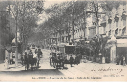 NICE - Avenue De La Gare - Cagé De La Régence - Très Bon état - Cafés, Hoteles, Restaurantes