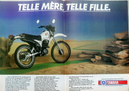 Publicité Papier  MOTO YAMAHA XT Avril 1982 MRFL - 2 Pages - Advertising