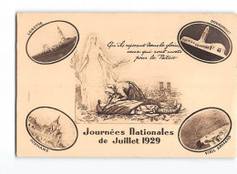 X1731 JOURNEES NATIONALES DE JUILLET 1929 - LORETTE - DOUAUMONT - VIEIL ARMAND - DORMANS - Patriotic