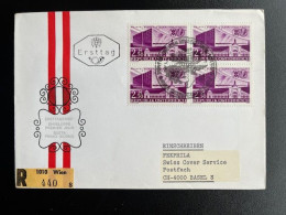 AUSTRIA 1971 REGISTERED FDC 50 YEARS FAIR VIENNA WIEN TO BASEL 06-09-1971 OOSTENRIJK OSTERREICH EINSCHREIBEN - FDC