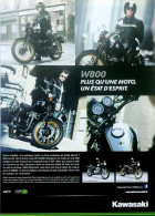 Publicité Papier  MOTO KAWASAKI W800 Septembre 2012 FL-09 - Publicités