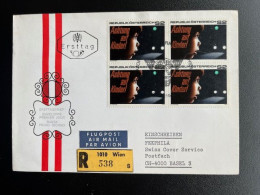 AUSTRIA 1971 REGISTERED FDC TRAFFIC SAFETY VIENNA WIEN TO BASEL 18-02-1971 OOSTENRIJK OSTERREICH EINSCHREIBEN - FDC