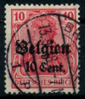 BES 1WK LP BELGIEN Nr 14cI Zentrisch Gestempelt Gepr. X6CE0C6 - Bezetting 1914-18