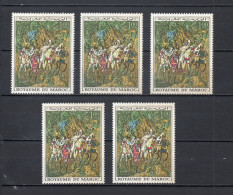 MAROC N°  597   CINQ EXEMPLAIRES   NEUF SANS CHARNIERE  COTE  9.00€    PEINTRE TABLEAUX ART  VOIR DESCRIPTION - Maroc (1956-...)