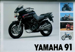 Catalogue 12 Pages MOTO YAMAHA GAMME 1991 Novembre 1990 MRFL - Werbung