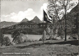 11638676 Vierwaldstaettersee SZ Ruetliwiese Mythen Schweizer Fahne Brunnen - Other & Unclassified