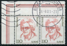 BRD DS FRAUEN Nr 2150 Gestempelt WAAGR PAAR ECKE-OLI X7D7EE2 - Used Stamps