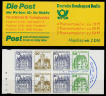 BERLIN MARKENHEFTCHEN Nr MH 11noZ Postfrisch X815CBA - Markenheftchen