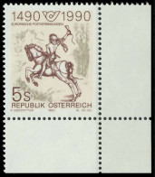 ÖSTERREICH 1990 Nr 1978 Postfrisch ECKE-URE X8555EE - Neufs