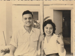 JEWISH JUDAICA TURQUIE  CONSTANTINOPLE FAMILY ARCHIVE SNAPSHOT PHOTO FEMME HOMME 6.4X8.5cm. - Anonymous Persons