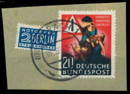 BRD 1953 Nr 162 Zentrisch Gestempelt Briefstück X89C5C2 - Gebraucht