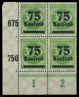 DEUTSCHES REICH 1923 HOCHINFLA Nr 286 Postfrisch VIERER X89C6DE - Unused Stamps