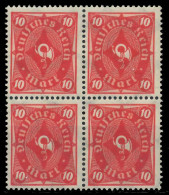 DEUTSCHES REICH 1922 INFLATION Nr 206 Postfrisch VIERER X89C71E - Ungebraucht