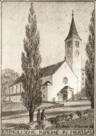 11638590 Herisau AR Katholische Kirche Kuenstlerkarte Herisau - Other & Unclassified