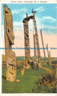 R044606 Totem Poles. Kitwanga. B. C. Canada. Valentine - World