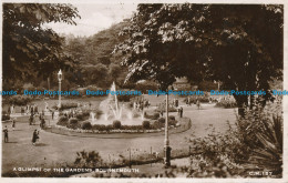 R045502 A Glimpse Of The Gardens. Bournemouth. Sun Ray. RP. 1947 - World