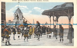 R044635 Winter Sports. Dufferin Terrace. Quebec. Canada. Valentine. B. Hopkins - World