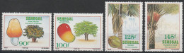 Senegal  1991  Fruits Trees,Fruits  Set  MNH - Obst & Früchte