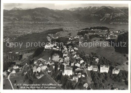 11638436 Walzenhausen AR Blick Ins Rheintal Und Vorarlberge Fliegeraufnahme Walz - Altri & Non Classificati