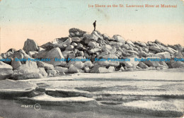R044645 Ice Shove On The St. Lawrence River At Montreal. Valentine. B. Hopkins - World