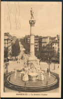 °°° 30929 - FRANCE - 13 - MARSEILLE - LA FONTAINE CANTINI - 1940 With Stamps °°° - Canebière, Stadtzentrum