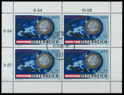 ÖSTERREICH BLOCK KLEINBOGEN Nr 2368 Zentrisch Gestempelt KLE X22774A - Blocs & Hojas