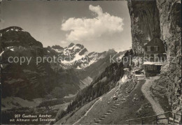 11638291 Ebenalp Berggasthaus Aescher Mit Altmann Und Seealpsee Appenzeller Alpe - Altri & Non Classificati