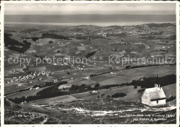 11638290 Gonten Panorama Blick Vom Kronberg Mit Bodensee Bergkapelle Gonten - Altri & Non Classificati