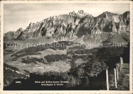 11638285 Schwaegalp AR Panorama Blick Auf Kraezernpass Strasse Und Saentis Appen - Autres & Non Classés