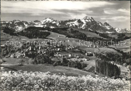 11638211 Trogen AR Panorama Mit Altmann Und Saentis Appenzeller Alpen Bergwiese  - Autres & Non Classés