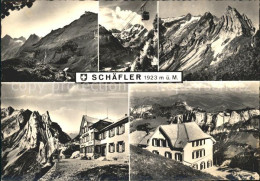 11638175 Schaefler Berggasthaus Appenzeller Alpen Schwebebahn Alpenpanorama Scha - Sonstige & Ohne Zuordnung