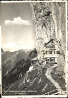 11638144 Weissbad Berggasthaus Aescher Wildkirchli Mit Lisengrat Appenzeller Alp - Sonstige & Ohne Zuordnung