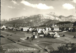 11638143 Schwellbrunn Gesamtansicht Kurort Mit Saentis Appenzeller Alpen Schwell - Andere & Zonder Classificatie