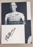 Autographe Pete Williams One Pro Cycling 2016 Format A5 - Wielrennen