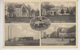 CPA (Thräna - Thür.) Avec 5 Vues : Verwaltungs-Gebäude / Werks-Gasthaus / Krieger-Ehrenmal / Brikettfabrik / Dorfstrasse - Other & Unclassified