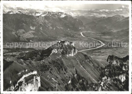 11638039 Hoher Kasten Panorama Blick Ins Rheintal Mit Drei Schwestern Falknis Ca - Autres & Non Classés