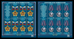 Russia 2024 MiNr. 3446/47 State Awards. Mother Heroine. Order Of Gagarin. Space (2 M/S) MNH ** - Unused Stamps